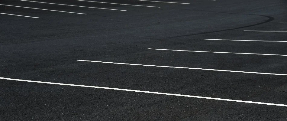 Asphalt parking lot in White Plains, NY.